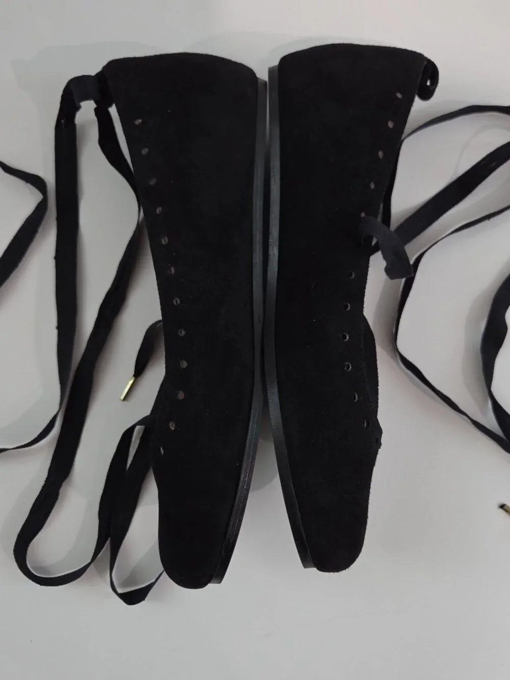 Saint Savoy RIBBON BALLERINA In Raven Black, Shirinatra,SOLDOUT Sz 39/US 8,Suede - Picture 4 of 8